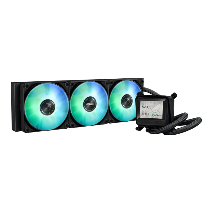 Asus MAX Gaming LC 360 ARGB LCD All-in-one CPU Liquid Cooler - Black | Randcore