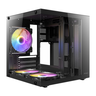 Antec VCX10M RGB Micro-ATX | ITX Mini -Tower Gaming Chassis - Black | Randcore