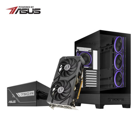 Asus UWM 2 Gaming Chassis/Graphics Card/Power Supply Combo (A31 PLUS | RX 7600 | PRIME 750W) | Randcore