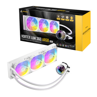 Antec VORTEX LUM 360 ARGB AIO CPU Liquid Cooler - White | Randcore
