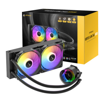 Antec VORTEX LUM 240 ARGB AIO CPU Liquid Cooler – Black | Randcore