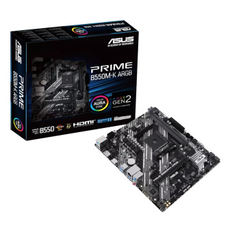 Asus PRIME B550M-K ARGB AM4 M-ATX Motherboard | Randcore