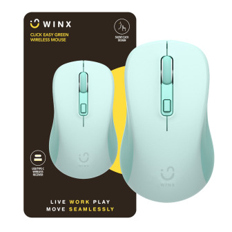 WINX CLICK Easy 1600DPI 2.4GHz Wireless Mouse - Green | Randcore