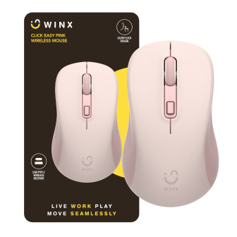 WINX CLICK Easy 1600DPI 2.4GHz Wireless Mouse - Pink | Randcore