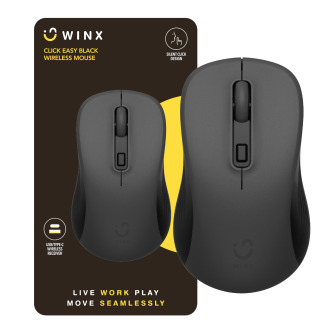 WINX CLICK Easy 1600DPI 2.4GHz Wireless Mouse - Black | Randcore