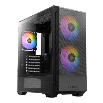 Antec NX416L ATX | Micro-ATX | ITX ARGB Mid-Tower Gaming Chassis - Black | Randcore