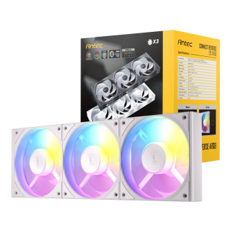 Antec Connect 120 Reverse ARGB PWM Fan 3 Pack – White | Randcore