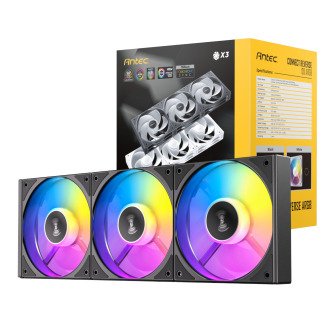 Antec Connect 120 Reverse ARGB PWM Fan 3 Pack - Black | Randcore