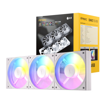Antec Connect 120 ARGB PWM Fan 3 Pack - White | Randcore