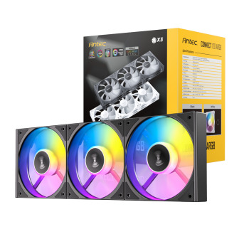 Antec Connect 120 ARGB PWM Fan 3 Pack - Black | Randcore
