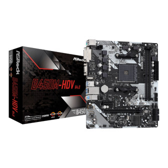 ASRock B450M-HDV R4.0 AMD AM4 M-ATX Motherboard | Randcore