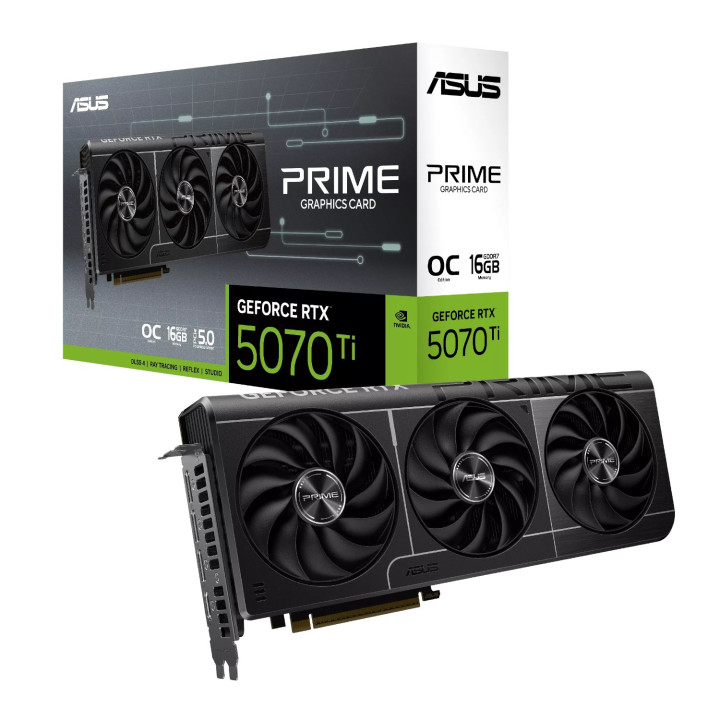 ASUS PRIME GeForce RTX 5070 Ti 16GB GDDR7 OC Edition Graphics Card | Randcore