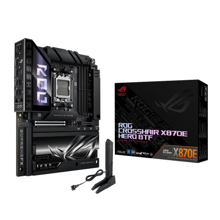 ASUS ROG CROSSHAIR X870E HERO BTF AMD AM5 ATX Gaming Motherboard | Randcore