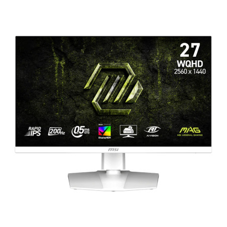 MSI MAG 274QRFW E20 27" WQHD 200Hz IPS Gaming Monitor - White | Randcore