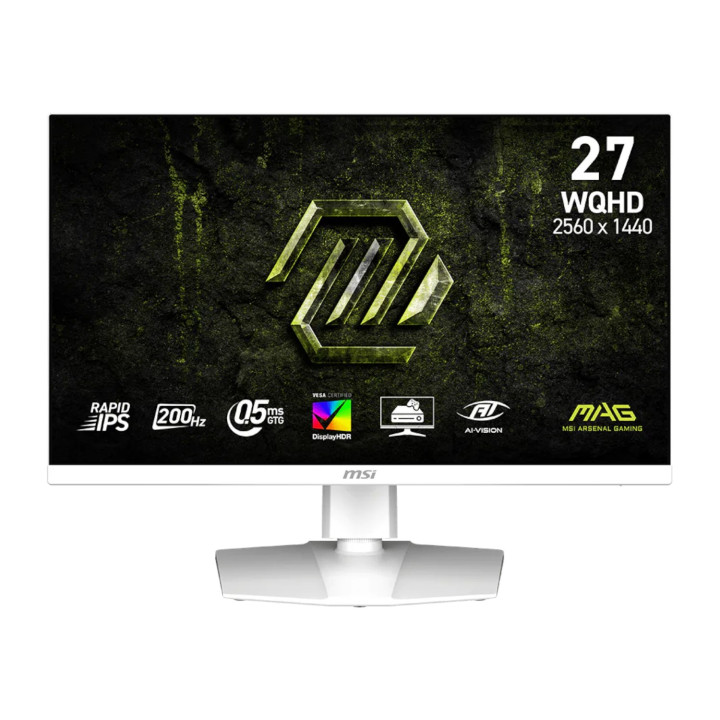 MSI MAG 274QRFW E20 27" WQHD 200Hz IPS Gaming Monitor - White | Randcore