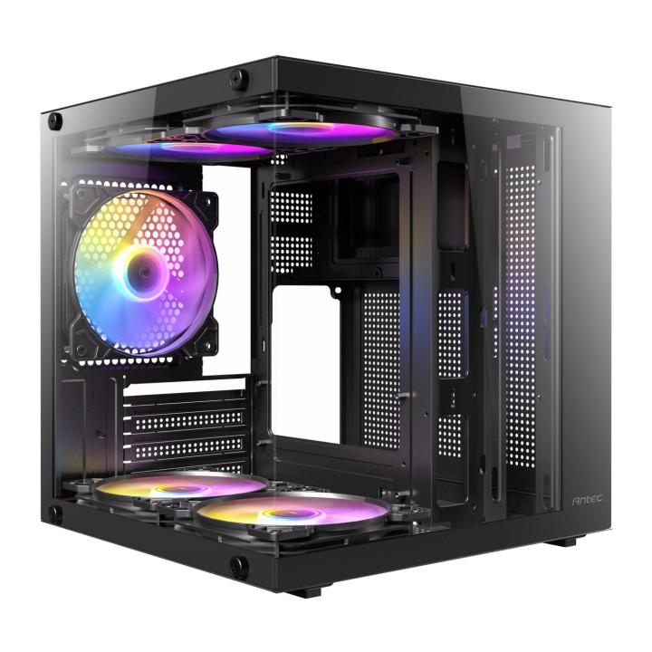 Antec VCX10M ARGB Micro-ATX | ITX Mini-Tower Gaming Chassis - Black | Randcore
