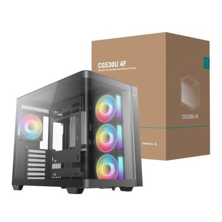 DeepCool CG530U 4F ATX Gaming Chassis - Black | Randcore