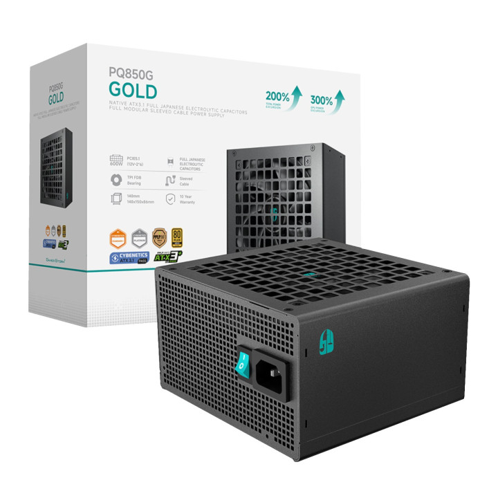 DeepCool PQ850G Series 850W 80 PLUS Gold Modular Power Supply | Randcore