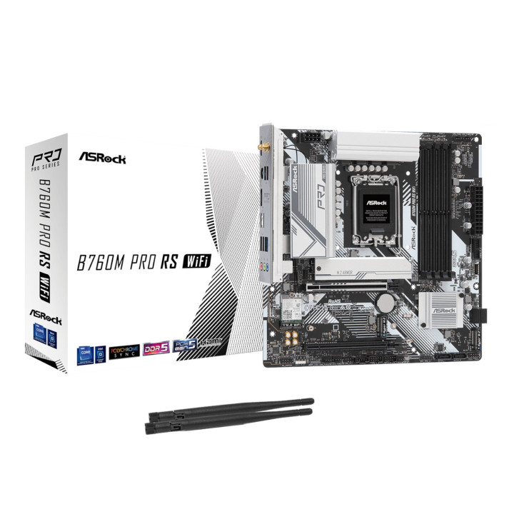 ASRock B760M Pro RS WiFi Intel LGA 1700 MATX Gaming Motherboard | Randcore