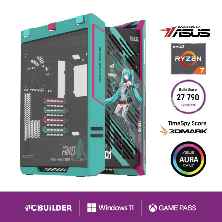 PCBuilder Ryzen 7 9800X3D ASUS X MIKU Windows 11 Gaming PC | Randcore