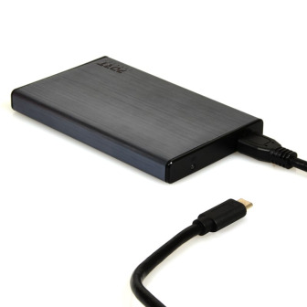 Port Connect 2.5" USB-C External HDD Enclosure Black | Randcore