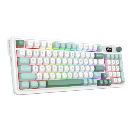Redragon K719WGB GALATIN RGB PRO Full sized Wireless Gaming Keyboard - White | Randcore
