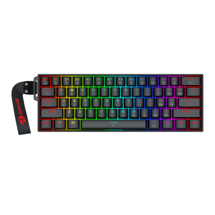 Redragon FIZZ Magnetic Plus 60% RGB Gaming Keyboard - Black | Randcore