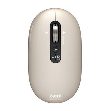 Port Connect PURE MAC Rechargeable Wireless and Bluetooth Mouse - Pearl | Randcore