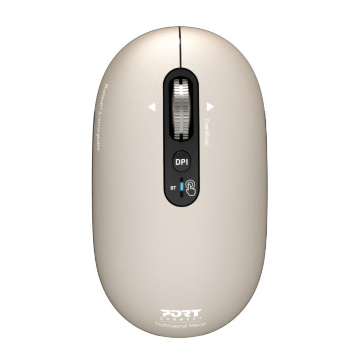 Port Connect PURE MAC Rechargeable Wireless and Bluetooth Mouse - Pearl | Randcore
