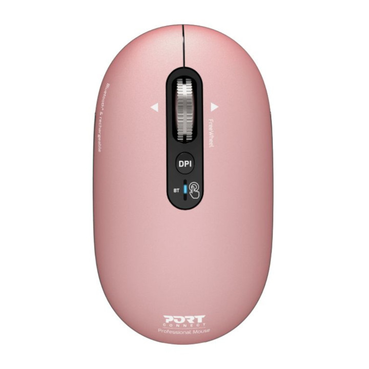 Port Connect PURE MAC Rechargeable Wireless and Bluetooth Mouse - Copper Rose | Randcore
