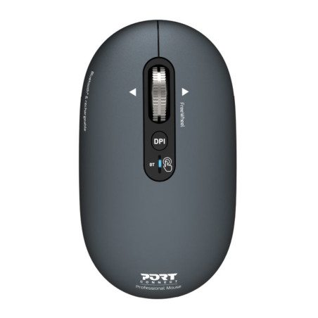 Port Connect PURE MAC Rechargeable Wireless and Bluetooth Mouse - Shadow | Randcore