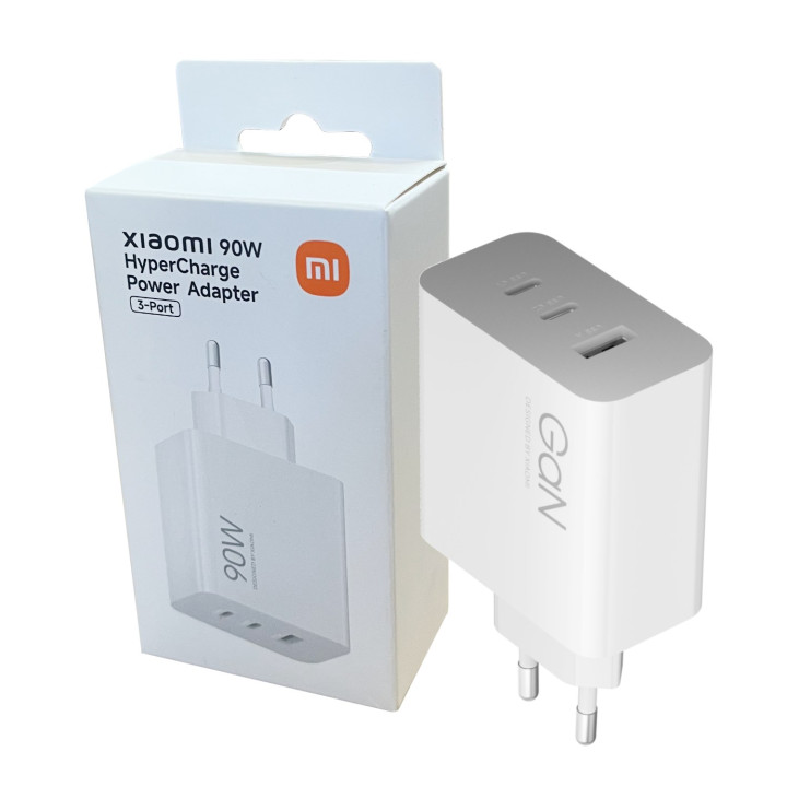 Xiaomi 90W HyperCharge 3-Port Fast Charger – White | Randcore