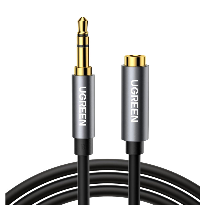 UGREEN AV118 3.5mm AUX Extension Cable 2m – Male to Female –(Black) | Randcore