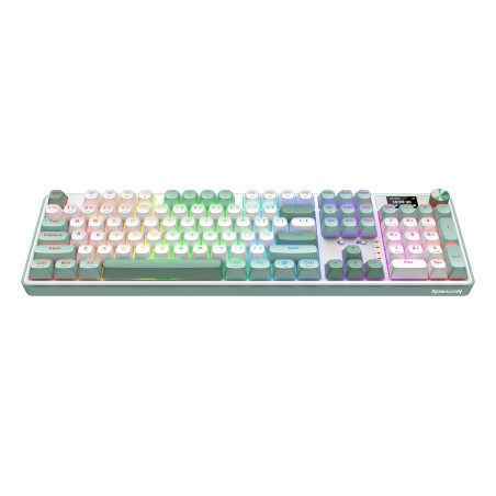 Redragon WYVERN K761 Pro Full-size RGB Wireless Mechanical Gaming Keyboard - White/Green | Randcore