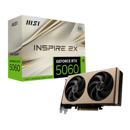 MSI GeForce RTX 5060 8G INSPIRE 2X OC Graphics Card – Gold | Randcore