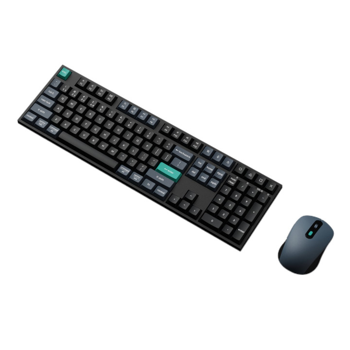 Keychron B36 100% Layout Wireless Keyboard and Mouse Combo – Black/Green | Randcore