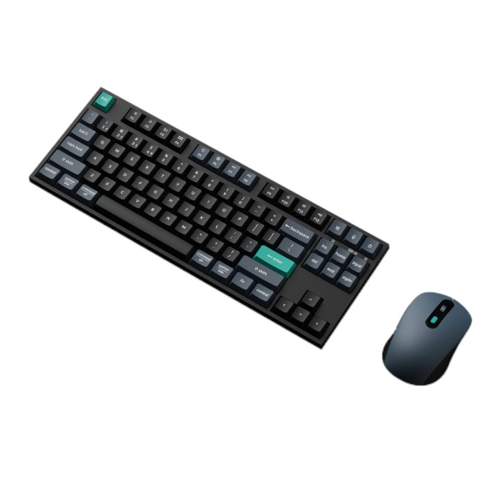 Keychron B33 80% TKL Wireless Keyboard and Mouse Combo – Black/Green | Randcore