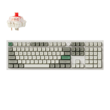 Keychron Q6 Max QMK/VIA Wireless Custom Mechanical Keyboard KSA Gateron Red Jupiter Switches - Shell White | Randcore