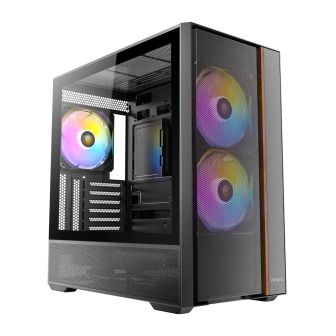 Antec FLUX Rear ARGB ATX Mid Tower Gaming Chassis - Black | Randcore