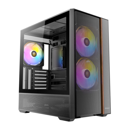 Antec FLUX Rear ARGB ATX Mid Tower Gaming Chassis - Black | Randcore