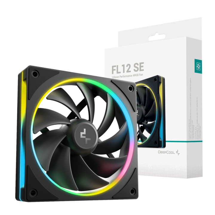 DeepCool FL12 SE 120mm ARGB PWM Fan - Black | Randcore