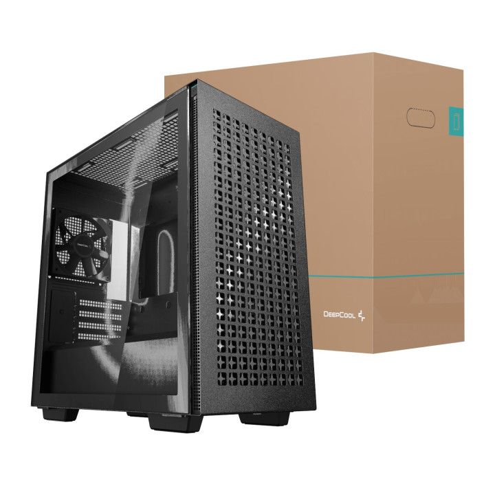 DeepCool CH370 Micro-ATX Gaming Chassis - Black | Randcore