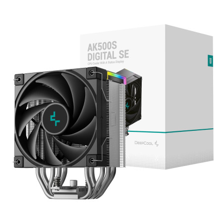 DeepCool AK500S Digital 120mm Air CPU Cooler - Black | Randcore
