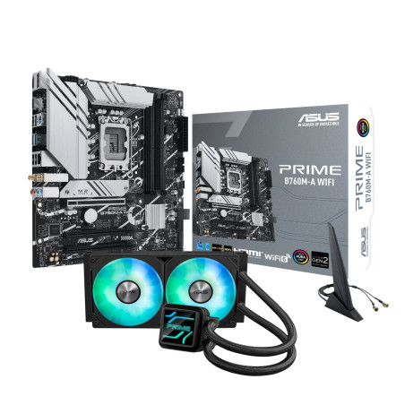 Asus PRIME B760M-A WIFI LGA1700 and Asus Prime LC 240 ARGB Liquid CPU Cooler Bundle | Randcore