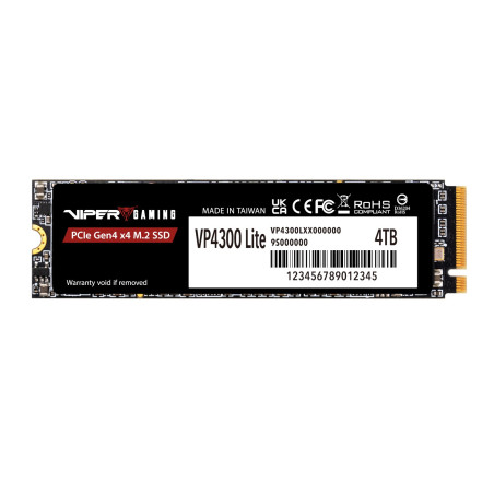 Patriot VP4300 Lite 4TB M.2 PCIe Gen 4 x4 NVMe SSD | Randcore