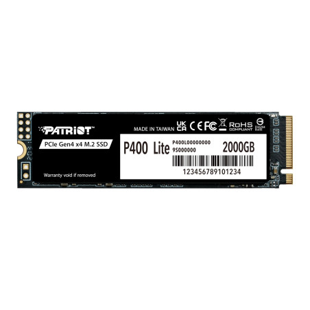 Patriot P400 Lite 2TB M.2 PCIe Gen 4 x4 NVMe SSD | Randcore