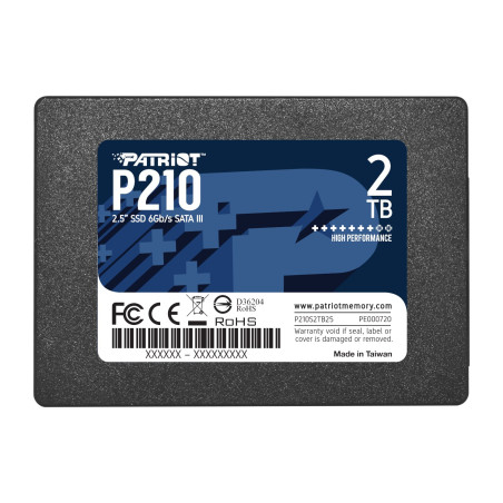 Patriot P210 2TB 2.5 Inch SATAIII SSD | Randcore