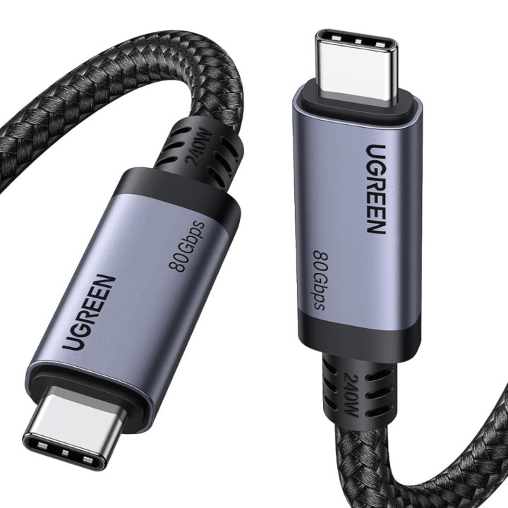 UGREEN USB4 Gen4 240W USB-C to USB-C Cable (Black) | Randcore