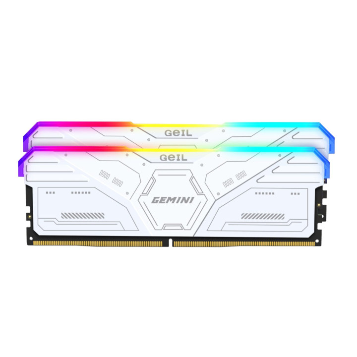 GeIL Gemini RGB 32GB DDR5 6000MHz Desktop Gaming Memory Kit (2 x 16GB) – White | Randcore