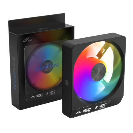 FSP ZENFAN 120mm ARGB PWM Smart Fan - Black | Randcore